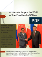 Economic Impact of Visit of The President of