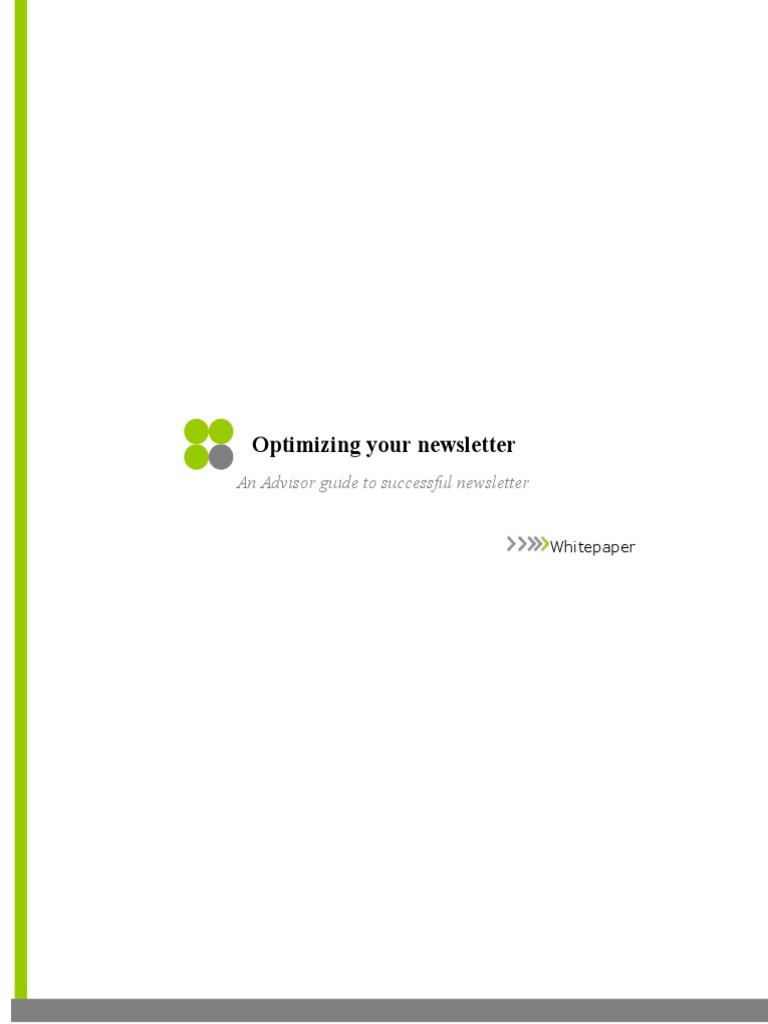 Newsletter Optimization Strategies | PDF | Email | Cyberspace