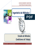 M3 2 IM I USMP Estudio de Metodos Condiciones de Trabajo PDF