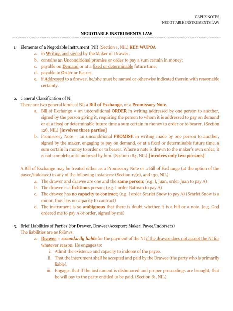 Nil For Comm Rev Docx Instrumento Negociable Pagare