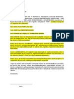 Carta de Resposabilidad