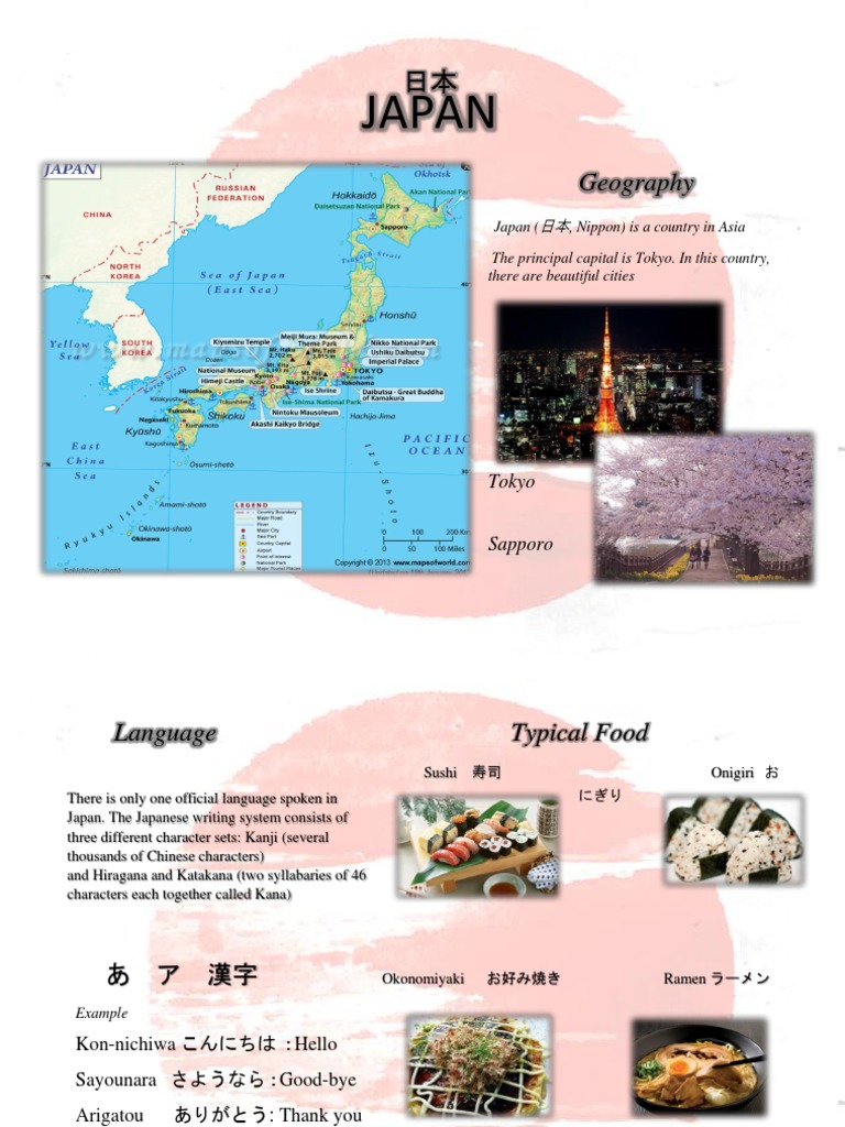Geography and Language of Japan | PDF | Japanese Language | Japanese ...