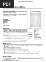 José Gomes Canotilho – Wikipédia, A Enciclopédia Livre