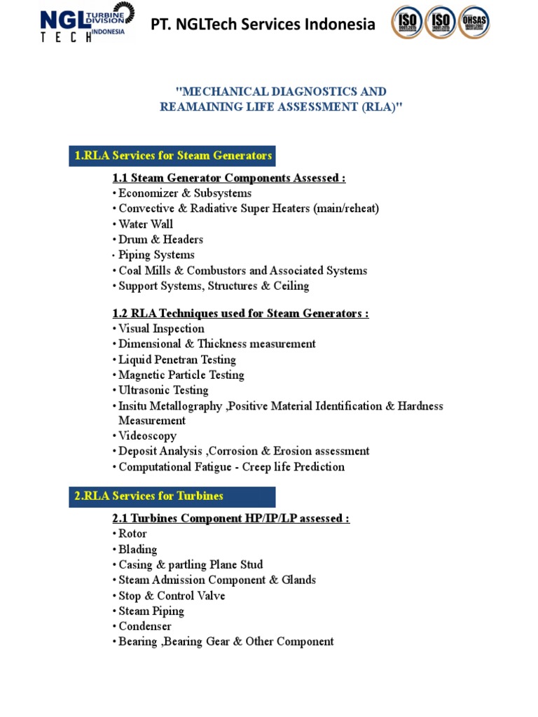 RLA Testing for Generators and Turbines | PDF | Energy Technology ...
