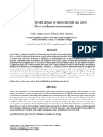 Comportamiento Del Índice de Plasticidad de Una Pasta Arcillosa Madurada Naturalmente