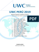 CUARTA ETAPA: UWC Perú 2019