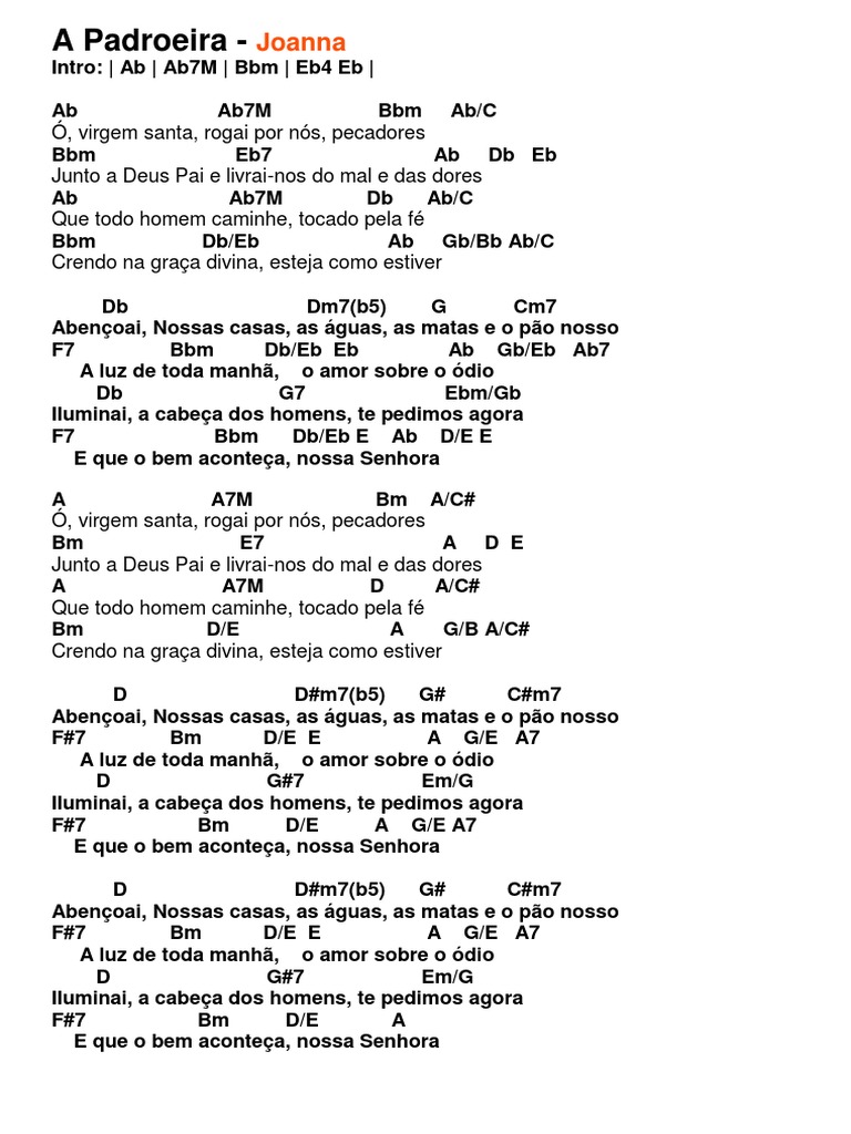 A Padroeira - Joana (Nossa Senhora) | PDF