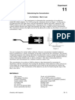 Determining The Concentration of A Solution: Beer's Law by Dan Holmquist