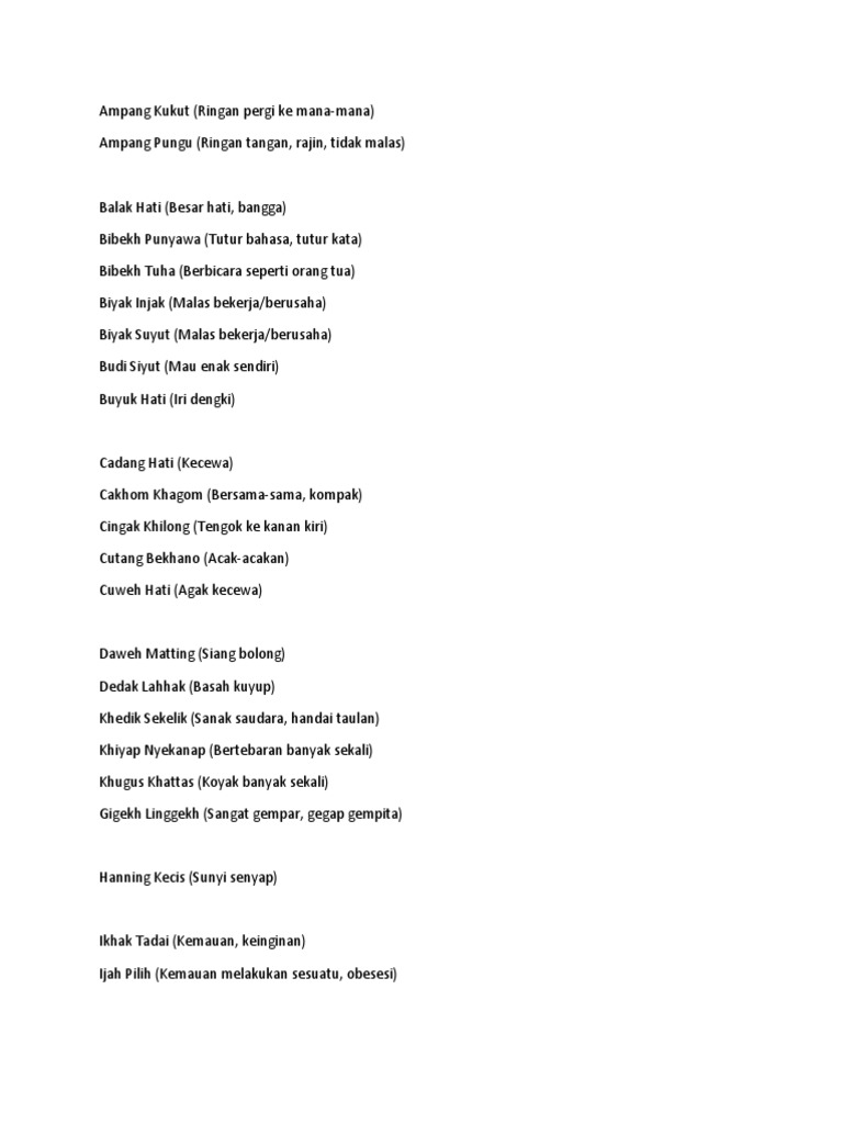 Kata Kias Bahasa Lampung