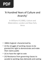 A Hundred Years of Culture and Anarchy