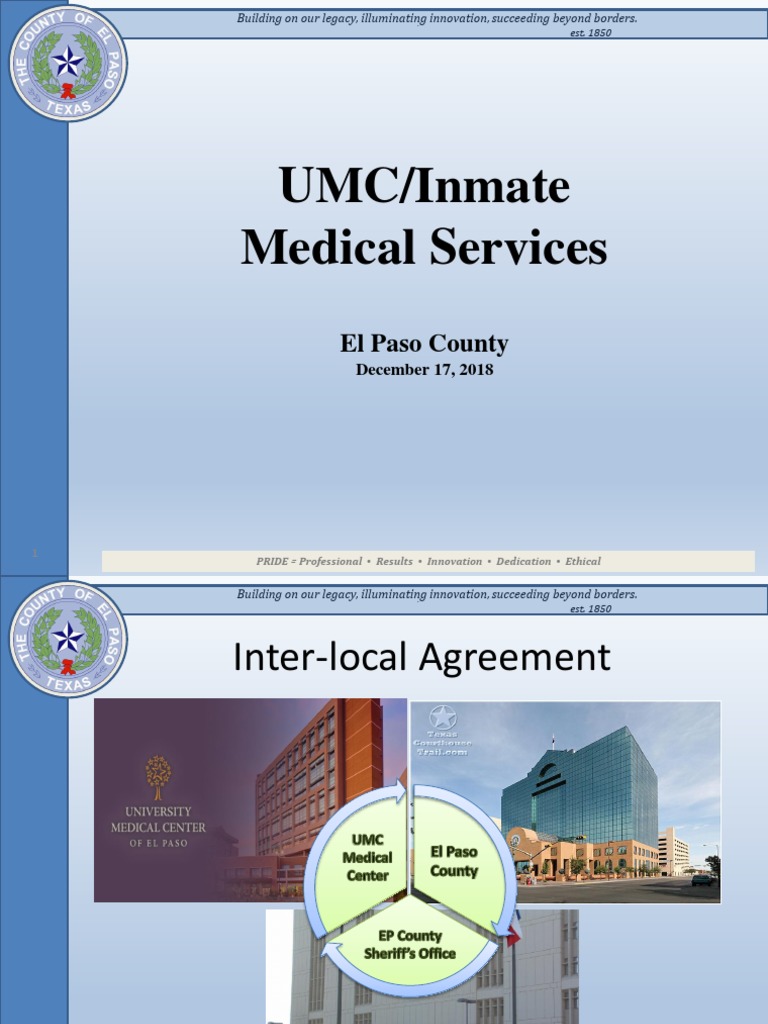 UMC Inmate Medical Services PDF Prison Health Care
