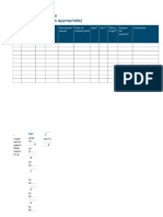 Leaver's Analysis Form (Monthly or Annual As Appropriate)