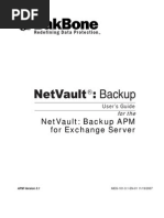 NetVault Backup APM For Exchange Server Users Guide