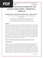 Gis-Based Solution of Scheduling and Routing School Buses-A Theoretical Approach