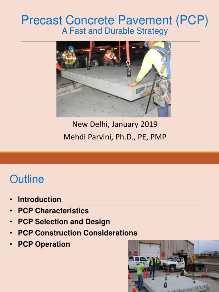 Precast Rigid Pavement | PDF | Prestressed Concrete | Road Surface