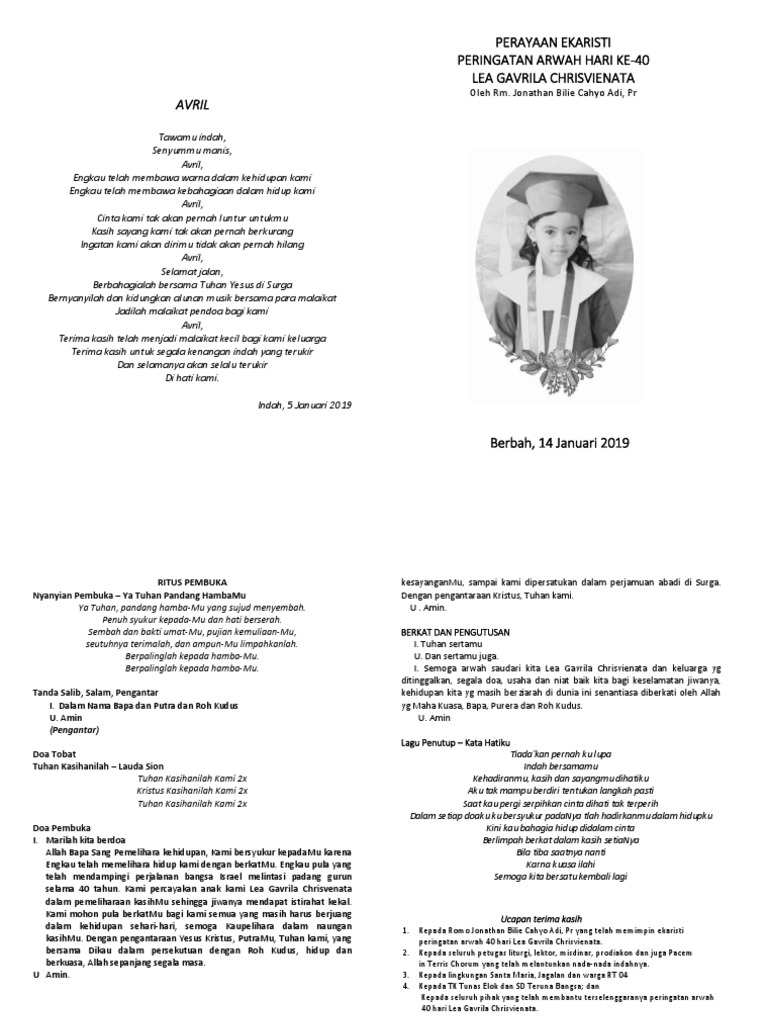 Teks Misa Avril Ok Pdf