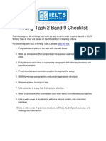 Band 9 Checklist