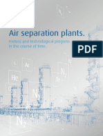 History and technological progress of air separation plants