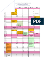 Academic Calendar: Indian Institute of Technology Hyderabad