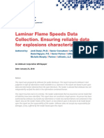 Laminar Flame Speeds Data Collection 2014