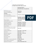 Academic Calender Aug 2012