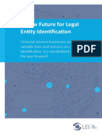 Gleif Research Report a New Future for Legal Entity Identification Final