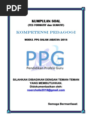 Rekap Soal Kompetensi Pedagogi Pdf