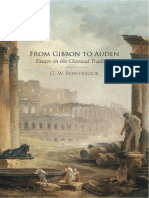 Bowersock, From Gibbon To Auden. Essays On The Classical Tradition, OUP 2009
