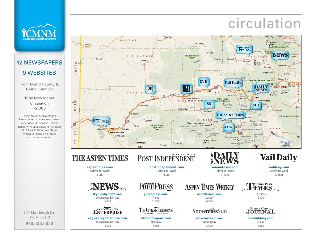 Colorado Newspaper Circulation Data | PDF