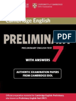 2013 - Cambridge English Preliminary 7
