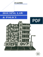 (Macmillan Law Masters) David Cowan (Auth.) - Housing Law and Policy (1999, Macmillan Education UK)