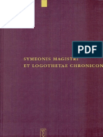 Preview Staffan Wahlgren Symeonis Magistri Et Logothetae Chronicon Recensuit Staffan Wahlgren Corpus Fontium Historiae Byzantinae