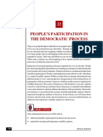 People'S Participation in The Democratic Process: Module - 3