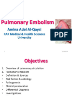 Pulmonary Embolism: Amina Adel Al-Qaysi