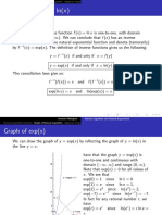 Exp (X) Inverse of LN (X)