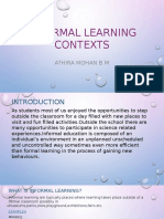 Informal Learning Contexts Ppt