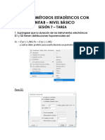 Curso Métodos Estadísticos Minitab Nivel Básico Sesión 7 Tarea