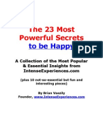 23 Secrets To Be Happy