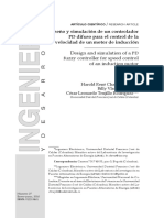 Diseño y Simulación de Un Controlador Difuso para El Control de La Velocidad de Un Motor de Inducción