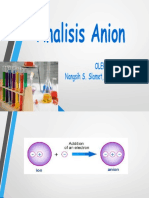 Analisis Anion