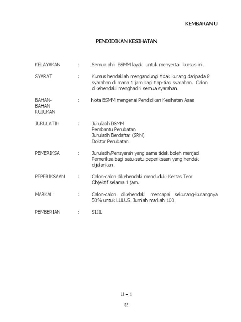 Pendidikan Kesihatan Pdf