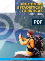 Boletin de Estadisticas Turisticas 2012 2016