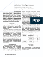 Traceable Calibration of Vector Signal Analyzers