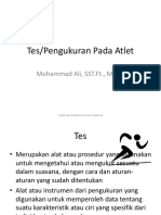 Tes Dan Pengukuran Pada Atlet