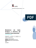 UFPE - RELATÓRIO Preparação e Leitura de Padrões de Potássio e Amostras No Fotômetro de Chama