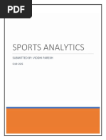 Sports Analytics