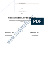 Civil Noise Control of Buildings Report