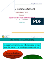 Amity Business School: MBA Class of 2012, Semester I