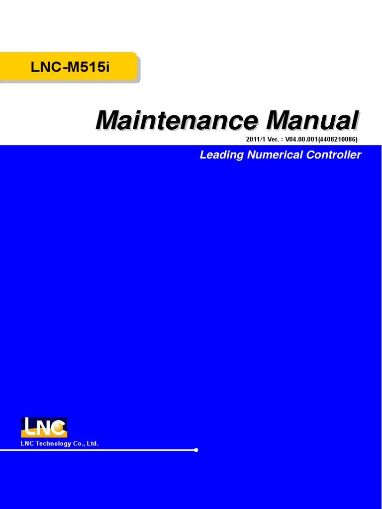 LNC M515i Maintenance Manual V04.00 PDF | PDF | Electrical
