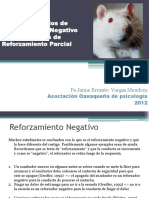 Ejemplos Reforzamiento Negativo Reforzamiento Parcial